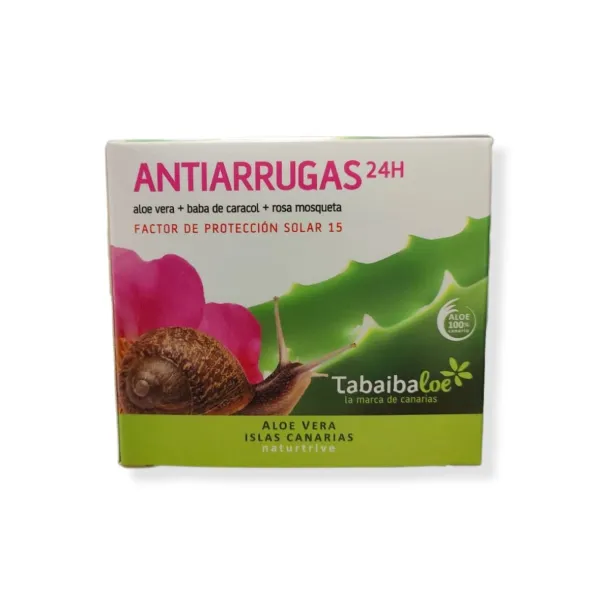 Tabaibaloe Anti-Aging 24h Aloe Vera + Bava di Lumaca + Rosa Canina SPF15