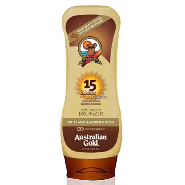 Crema solare Australian Gold Lotion con abbronzante istantaneo